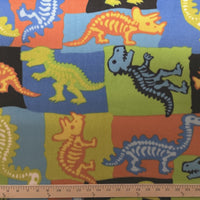 Premium Anti-Pill Dinosaur Fossils Fleece 10-B