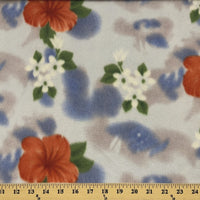 Hawaiian Floral Hibiscus Fleece 115