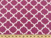 Anti Pill Quatrefoil Fuchsia  Fleece 123