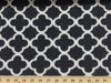 Anti Pill Quatrefoil Black  Fleece 125