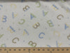 Premium Anti-Pill ABC Alphabets Fleece 162
