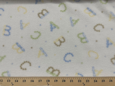Premium Anti-Pill ABC Alphabets Fleece 162