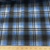 Anti-Pill Blue Plaid Fleece 202