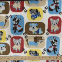 Premium Anti-pill Cute Dogs Fleece 356