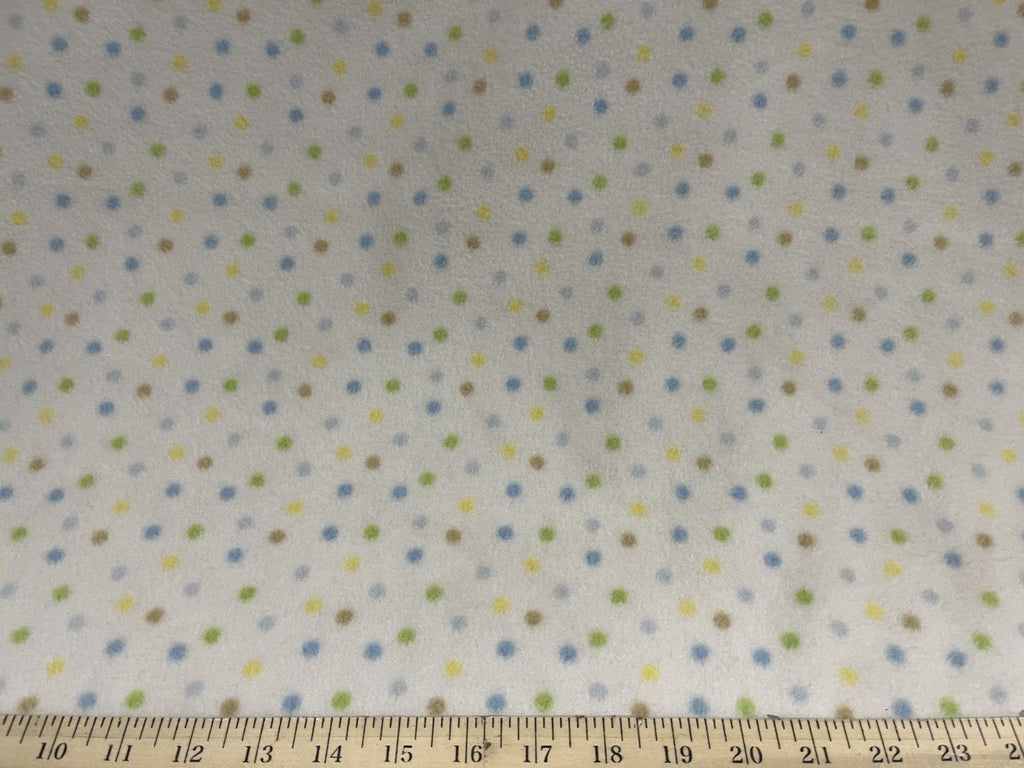 Anti-Pill Pastel Swiss Dots Fleece 609