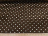 Anti-Pill Brown Blue Polka Dot Fleece AA1