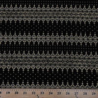 Embossed Velvets BLACK "LAST PIECE MEASURES 2 YARDS 10 INCHES"