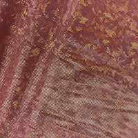 Metallic Hologram Foil Spandex CORAL/ORANGE