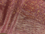 Metallic Hologram Foil Spandex CORAL/ORANGE