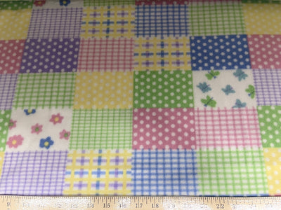 Butterfly Floral Patchwork Fleece NF-3