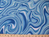 Swirl Blue Turquoise Aqua Spandex SP-1