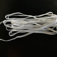 5 Yard White 1/4" WOVEN ELASTIC