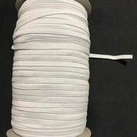 190 Yard Spool White 1/4" WOVEN ELASTIC