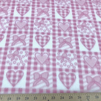 Ribbons Hearts Fleece 146