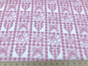 Ribbons Hearts Fleece 146