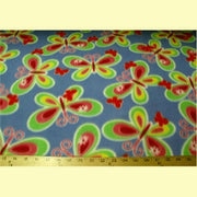 Retro Butterfly Blue Fleece 149