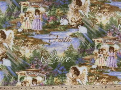 Anti-Pill Love Faith Hope Fleece 14  
