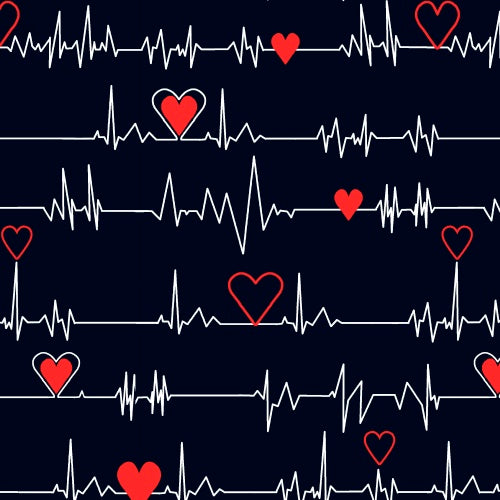 Premium Anti-Pill Heartbeat Fleece 182 "LAST PIECE MEASURES 2 YARDS