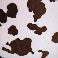 Cow Minky Cuddle Fur BROWN PINK