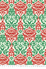 Premium Anti-Pill Festive Baroque On Ivory Fleece 192