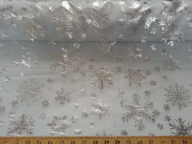 Snowflake Organza WHITE