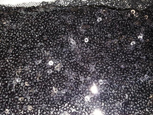 Embroidered Glitz Sequins BLACK