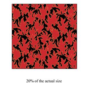 Anti-Pill Red Flames Fleece 205