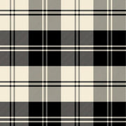 Premium Anti-Pill Double Take Plaid Ivory Fleece 230