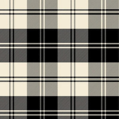 Premium Anti-Pill Double Take Plaid Ivory Fleece 230