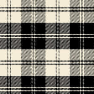 Premium Anti-Pill Double Take Plaid Ivory Fleece 230