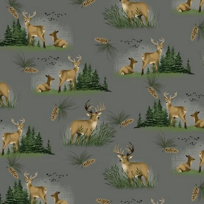 Premium Anti-Pill Peaceful Deer Fleece 288