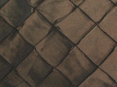 Taffeta Diamond Pintuck BROWN 2