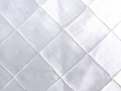 Taffeta Diamond Pintuck WHITE 2