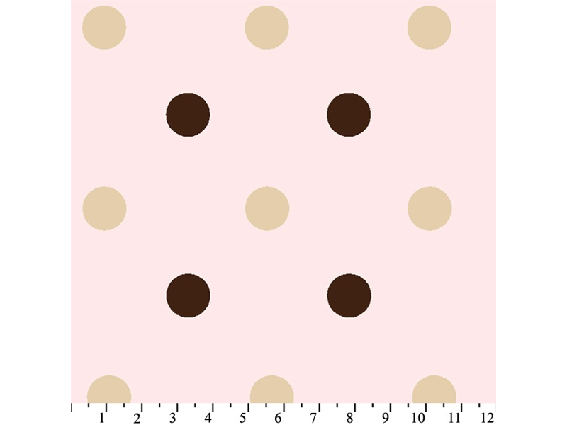 Anti-Pill Big Polka Dot Pink Fleece 311