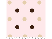 Anti-Pill Big Polka Dot Pink Fleece 311