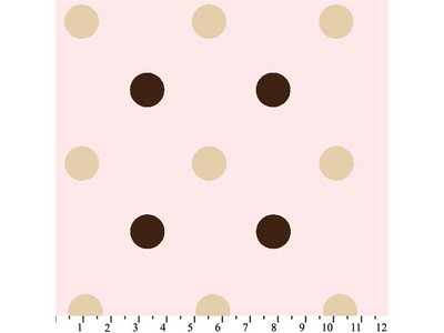 Anti-Pill Big Polka Dot Pink Fleece 311