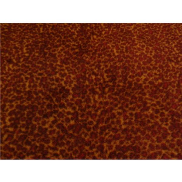Anti-Pill Brown Red Leopard Fleece 399