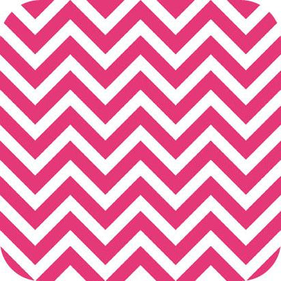 Chevron Charmeuse Satin FUCHSIA WHITE SP-14