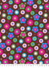 Anti-Pill Flower Burst Brown Fleece 347