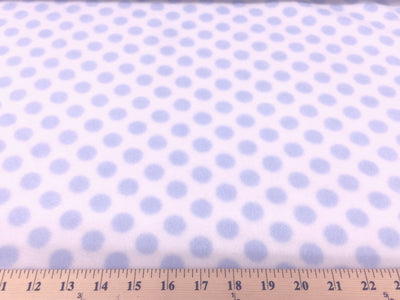 Anti-Pill Blue Polka Dot Fleece 423