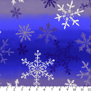 Premium Anti-Pill Snowflakes Stripe Fleece 427