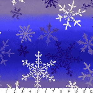 Premium Anti-Pill Snowflakes Stripe Fleece 427