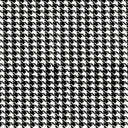 Premium Anti-Pill Houndstooth Black White Fleece 432