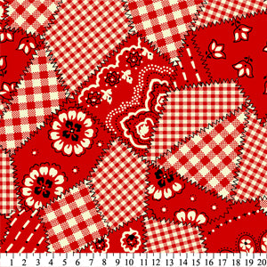 Premium Anti-Pill Bandanas Red Fleece 433 