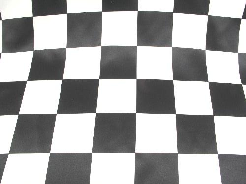 Checkered Dull Satin 3 INCH BLACK