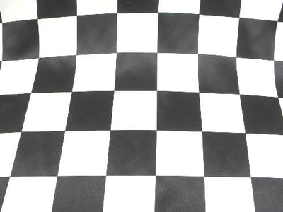 Checkered Dull Satin 3 INCH BLACK