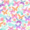 Premium Anti-Pill April Butterfly White Fleece 454