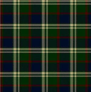 Anti-Pill London Plaid Navy Fleece 483