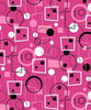 Anti-Pill Geometrics Pink Fleece 487