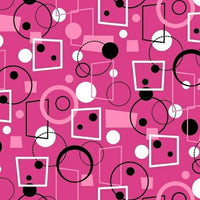 Anti-Pill Geometrics Pink Fleece 487